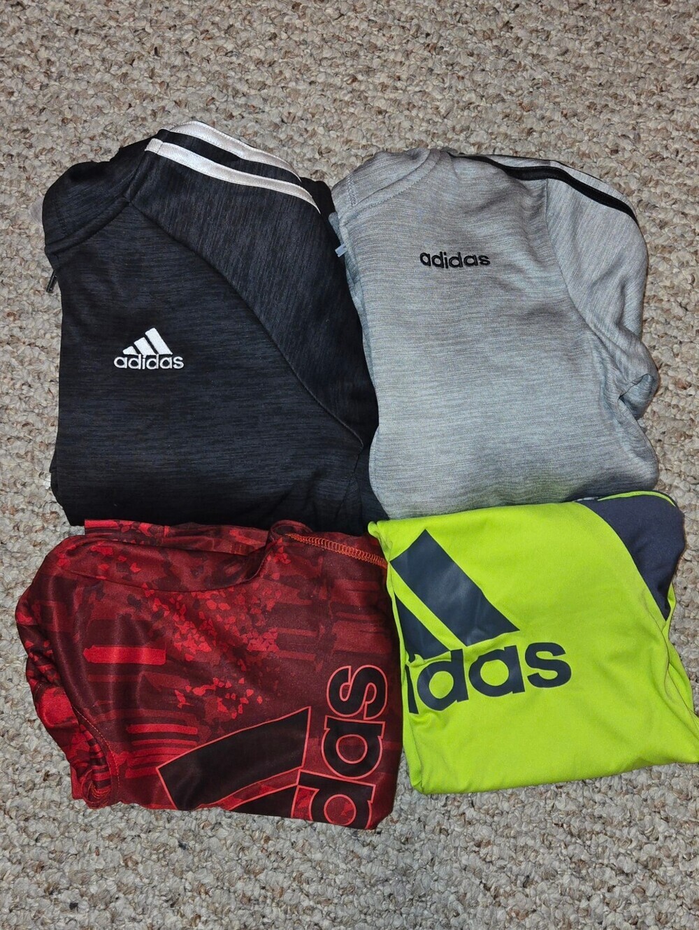 Adidas Youth Boys Bundle Sweaters/Tee Size Small